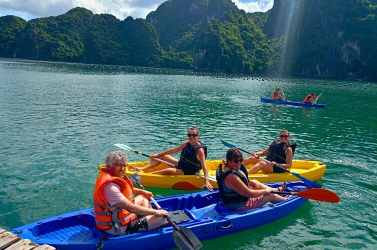 kayaking in Halong Bay